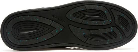 Bally logo-print panelled mid-calf boots Black
