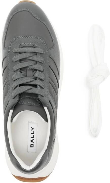 Bally logo-print panelled sneakers Grey