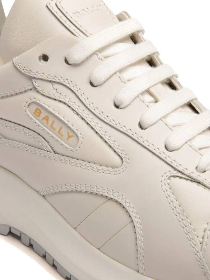Bally logo-print panelled sneakers Neutrals