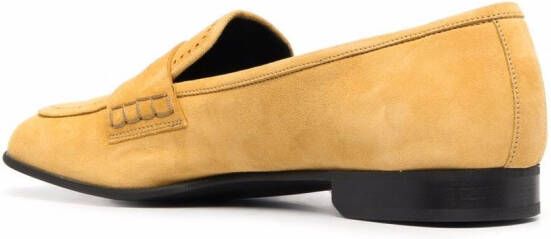 Bally low-heel suede loafers Yellow