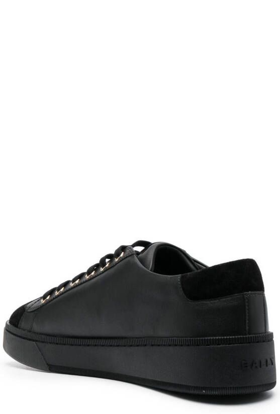 Bally low-top lace-up leather sneakers Black