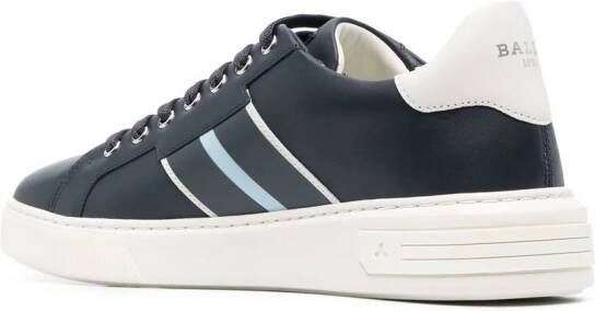 Bally low-top leather trainers Blue