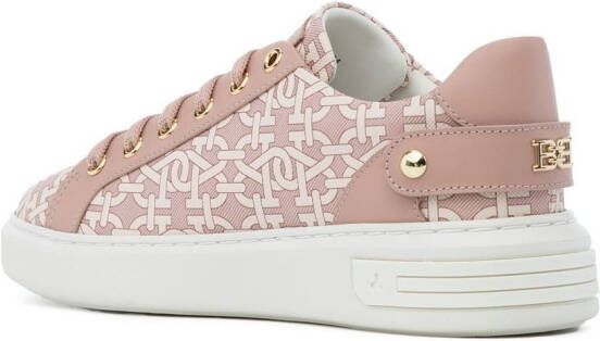 Bally Maily low-top monogram sneakers Pink