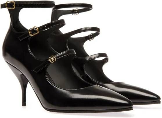 Bally Marilou 85mm leather pumps Black