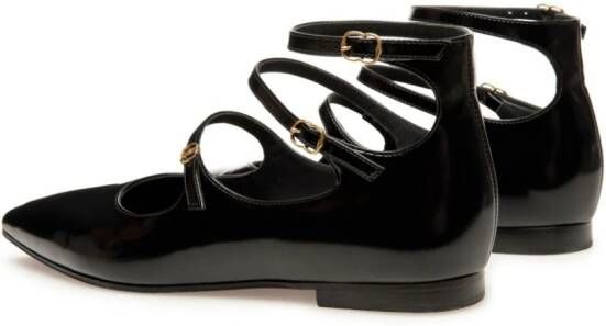Bally Marilou patent-leather ballerina shoes Black