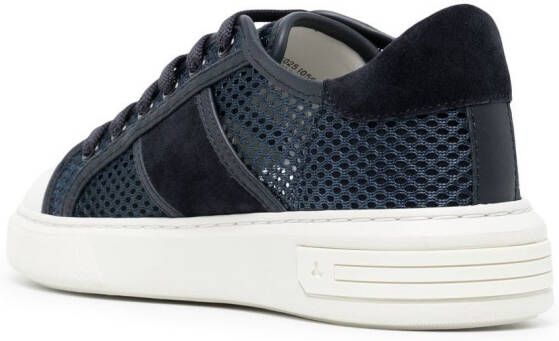 Bally mesh-panel low-top sneakers Blue