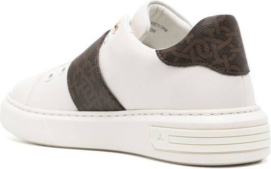 Bally monogram-pattern buckled sneakers White