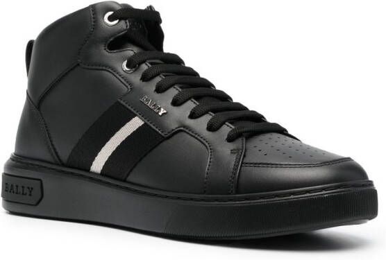 Bally Myles high-top leather sneakers Black