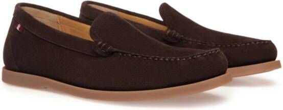 Bally Nelson suede loafers Brown