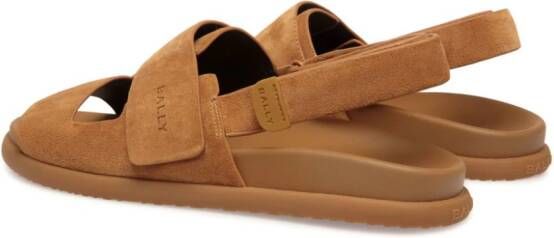 Bally Newport suede touch-strap sandals Brown