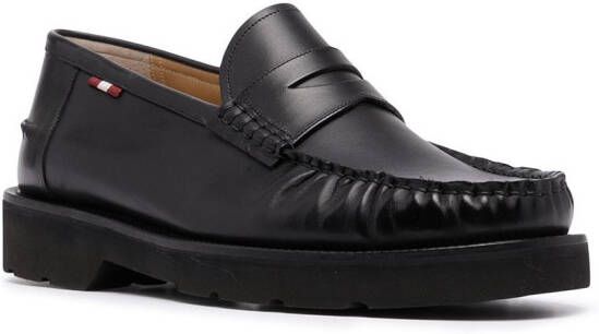 Bally Noah leather loafers Black