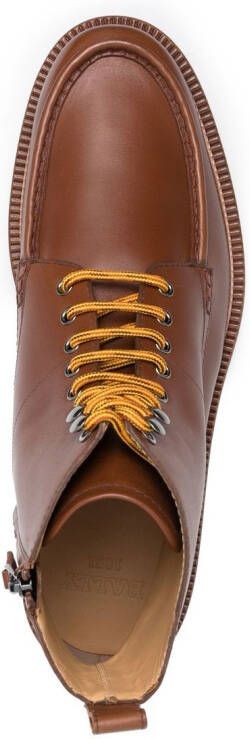 Bally Nobilus lace-up fastening boots U808 BROWN