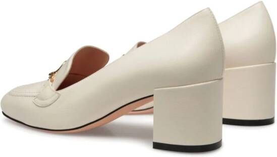 Bally Obrien 50mm leather pumps Neutrals