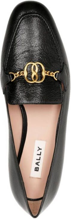 Bally Obrien embellished leather loafers Black