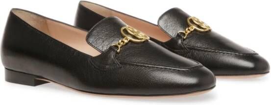 Bally O'Brien grained loafers Black