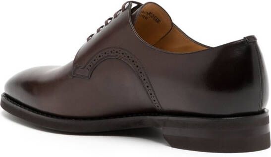 Bally ombré-effect leather derby shoes Brown