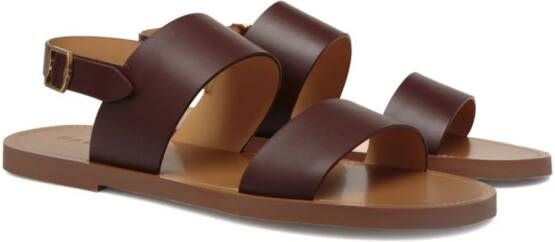 Bally open-toe leather sandals Brown