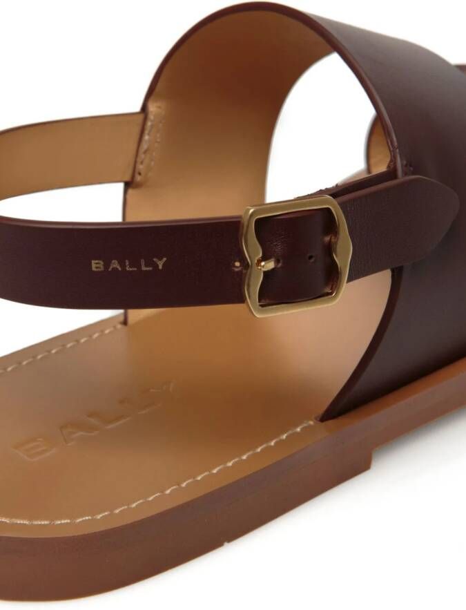 Bally open-toe leather sandals Brown