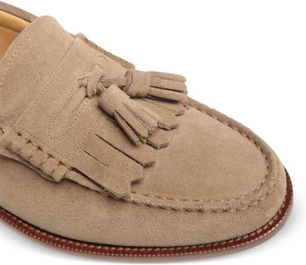 Bally Oregon suede loafers Neutrals