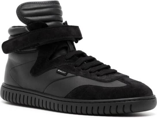 Bally panelled high-top sneakers Black