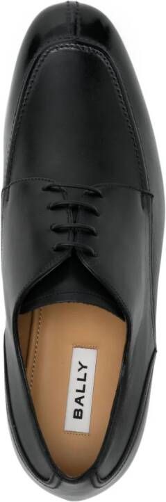 Bally panelled leather derby shoes Black