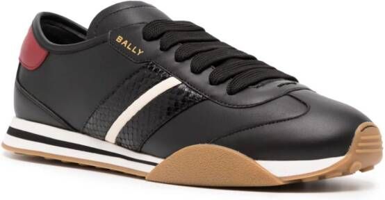 Bally panelled leather sneakers Black