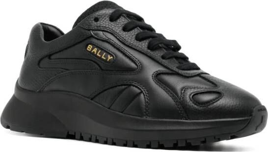 Bally panelled leather sneakers Black