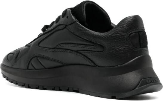 Bally panelled leather sneakers Black