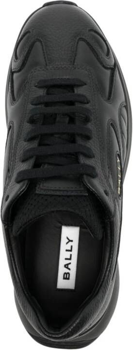 Bally panelled leather sneakers Black