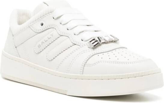 Bally panelled leather sneakers White