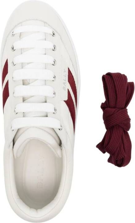 Bally panelled leather sneakers White