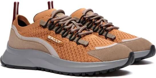 Bally panelled mesh sneakers Brown