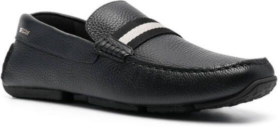 Bally Pearce stripe-detail loafers Black