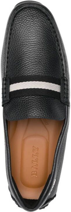 Bally Pearce stripe-detail loafers Black