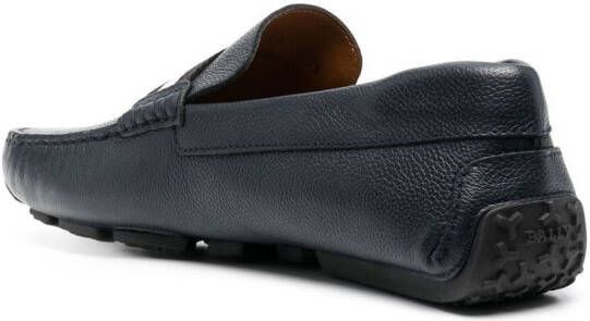 Bally Pearce stripe-trim detail loafers Blue