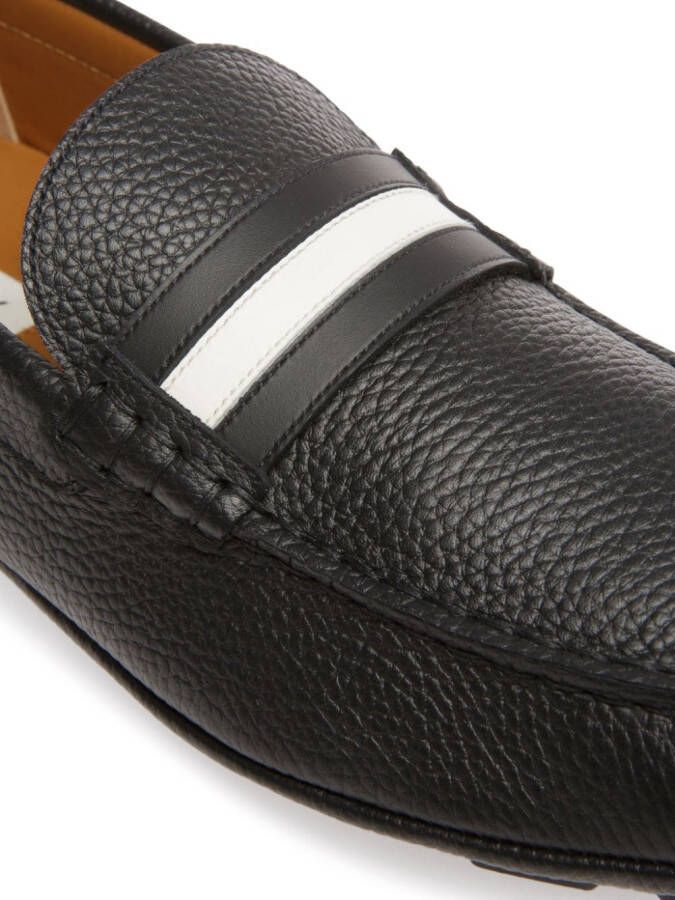 Bally Karlos pebbled leather loafers Black