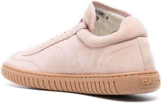 Bally Player lace-up suede sneakers Pink