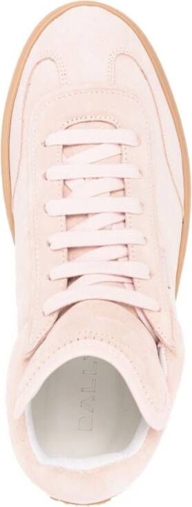Bally Player lace-up suede sneakers Pink