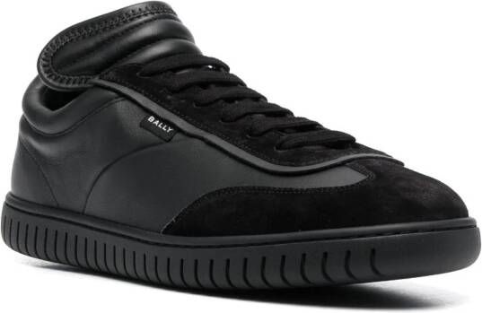 Bally Player leather low-top sneakers Black
