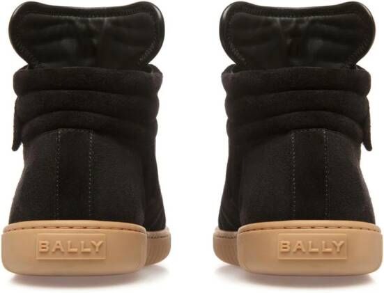 Bally Player suede high-top sneakers Black