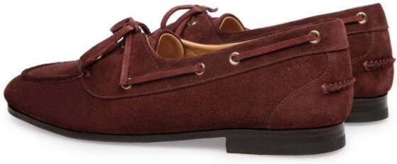 Bally Plume boat shoes Red