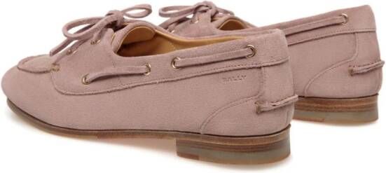 Bally Plume suede loafers Pink