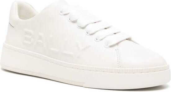 Bally Reka logo-embossed leather sneakers White