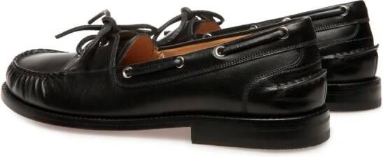 Bally Rimion leather boat loafers Black