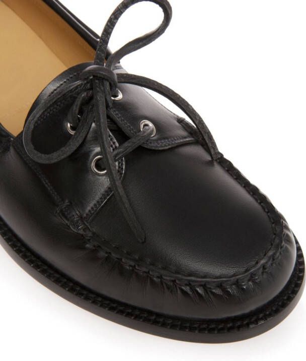 Bally Rimion leather boat loafers Black