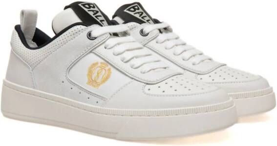 Bally Riweira logo-embroidered leather sneakers White