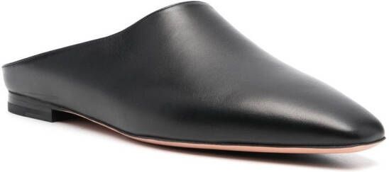 Bally backless leather slippers Black
