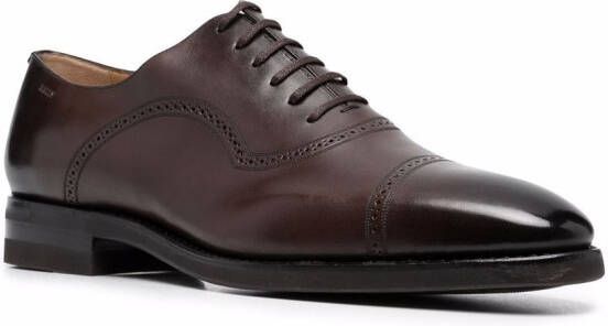 Bally Scotch lace-up leather Oxford shoes Brown