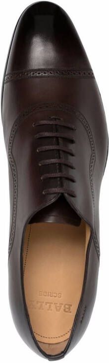 Bally Scotch lace-up leather Oxford shoes Brown