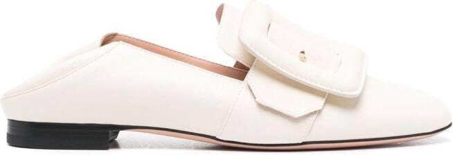 Bally side buckle-detail loafers Neutrals